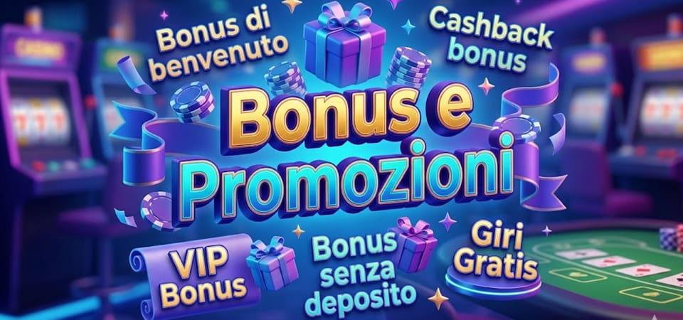 Bonus benvenuto dei casino